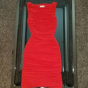 Calvin Klein Sexy rouched cocktail dress